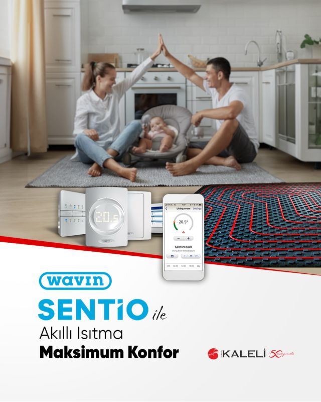 Evinizin ısısını her an, her yerden kontrol etmek ister misiniz? 

Wavin’in Sentio Akıllı Isıtma Çözümleri, zemin ve radyatör ısıtma sistemlerinizi en verimli şekilde yönetmenizi sağlar. Kullanıcı dostu arayüzü sayesinde ısı seviyesini ihtiyacınıza göre ayarlayabilir, enerji tasarrufu yaparken maksimum konforun keyfini sürebilirsiniz. 

✅Uzaktan kontrol imkânı
✅Enerji verimliliği ve tasarruf
✅Kişiselleştirilmiş sıcaklık ayarları
✅Akıllı sensörlerle tam kontrol

Konforu ve tasarrufu bir arada yaşamak için mağazamızda Wavin Sentio çözümlerini keşfedin! 

#wavinsentio #akıllıısıtma #enerjitasarrufu #konforluyaşam #zeminısıtma